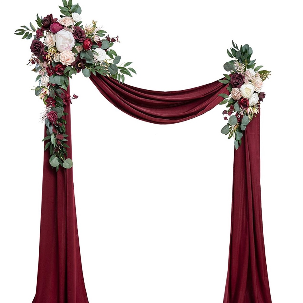 Ling’s moment artificial wedding arch flowers kit